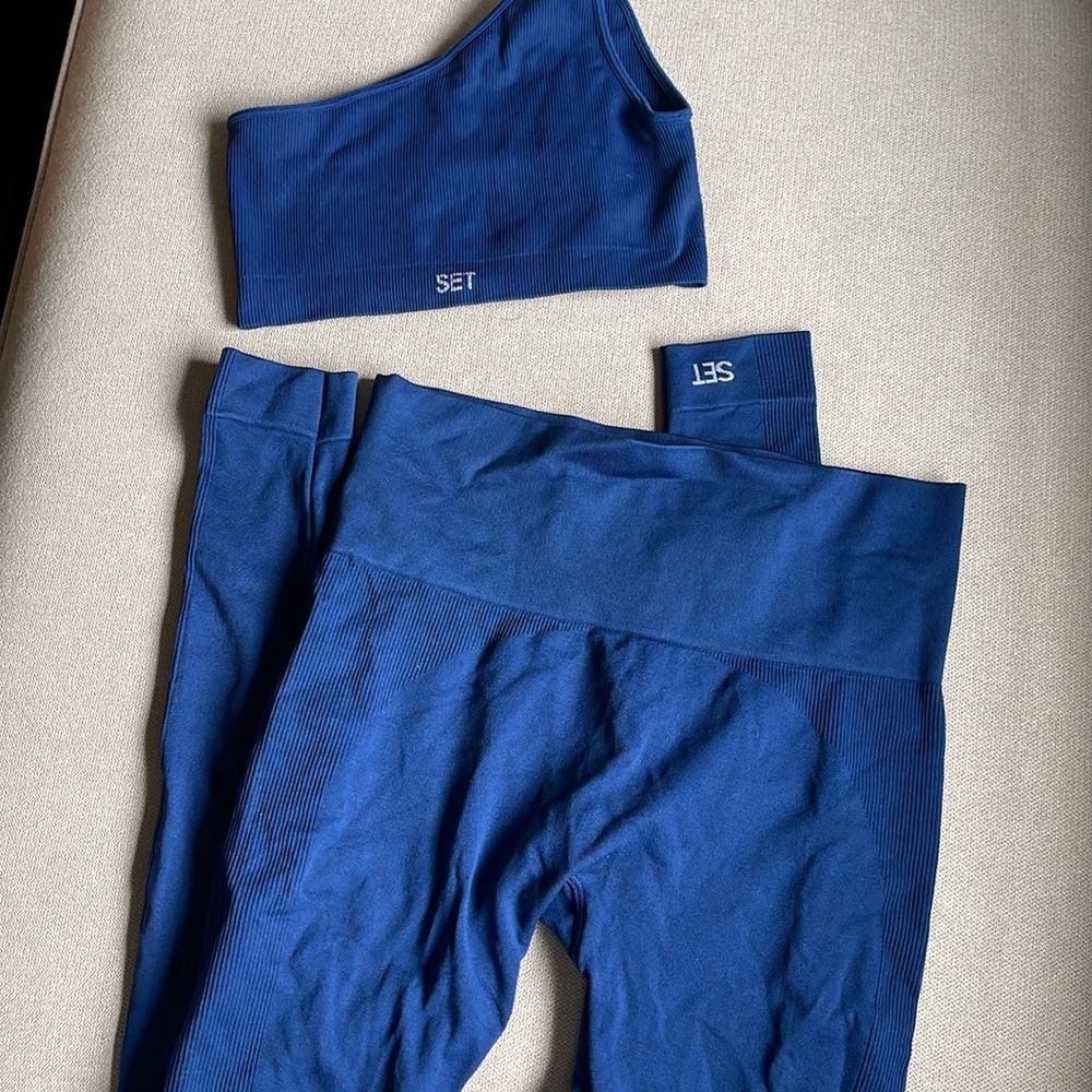 Set active navy blue set